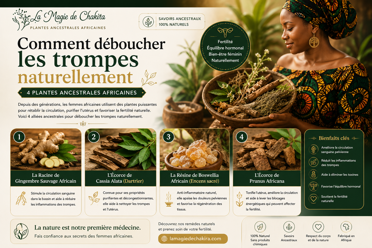 Comment déboucher les trompes naturellement — 4 plantes ancestrales africaines